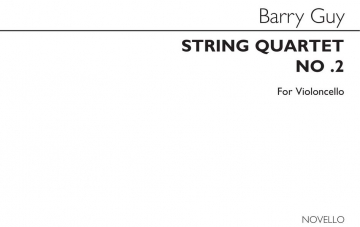 Barry Guy, String Quartet No.2 (Parts) Streichquartett Buch