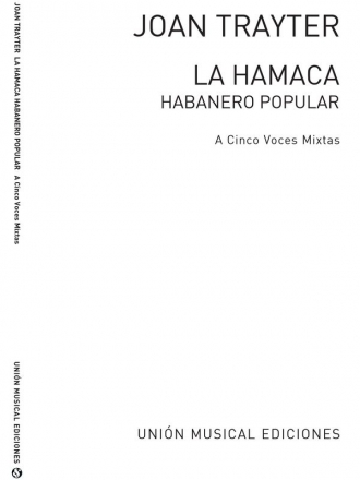 Trayter: La Hamaca, Habanera SATB Partitur