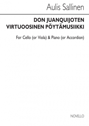 Aulis Sallinen, Don Juanquijoten Virtuoosinen Pytmusiikki Accordion, Viola, Cello and Piano Partitur + Stimmen