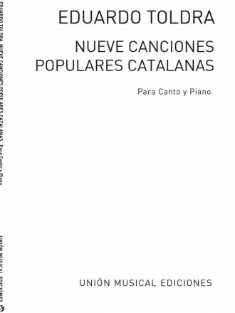 Nueve Canciones Populares Catalanas Vocal and Piano Buch