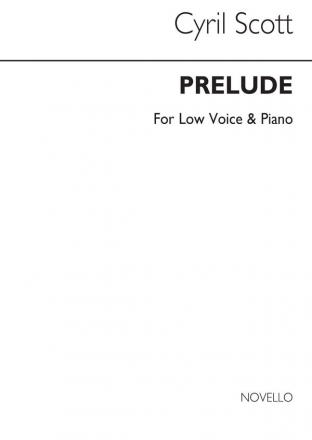 Cyril Scott, Prelude Op57 No.1-low Voice/Piano (Key-b Flat) Low Voice and Piano Buch