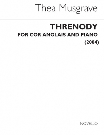 Thea Musgrave, Threnody For Cor Anglais And Piano Cor Anglais [Oboe] and Piano Buch