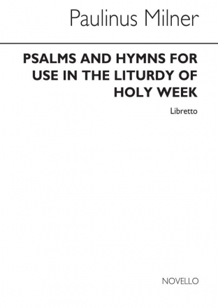 Anthony Milner, Psalms & Hymns Unison Voices Chorpartitur