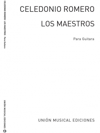 Los Maestros Tres Canciones Para Tres Principales Gitarre Buch