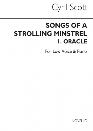 Cyril Scott, Oracle (Songs Of A Strolling Minstrel) Low Voice and Piano Buch