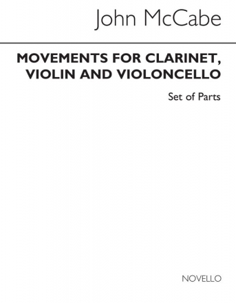 John McCabe, Movements (Parts) Clarinet, Violin and Cello Buch