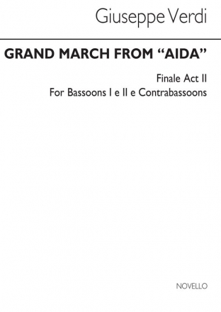 Giuseppe Verdi, Grand March From 'Aida' (Bsn 1 & 2) Fagott Buch