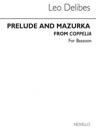 Lo Delibes, Prelude & Mazurka (Cobb) Bsn Fagott Buch