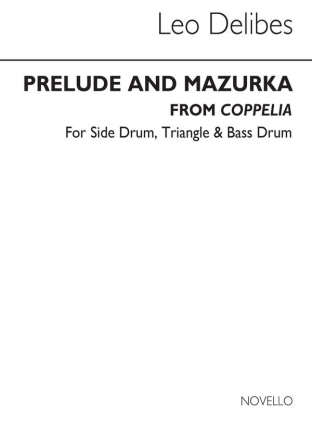 Lo Delibes, Prelude & Mazurka (Cobb) Perc Percussion Buch