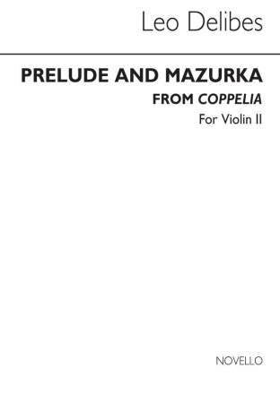 Lo Delibes, Prelude & Mazurka (Cobb) Vln 2 Violin Buch