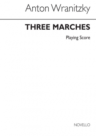 Anton Wranitzky, Three Marches for Three Clarinets (Player's Score) Clarinet Partitur