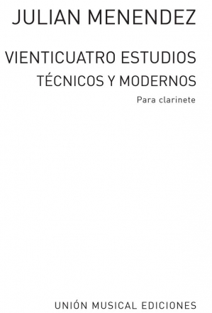 Julian Menndez, Veinticuatro Estudios Tecnicos Clarinet Clarinet Buch