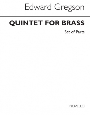 Edward Gregson, Quintet For Brass (Parts) Brass Instruments Chamber Group Brass Quintet Buch