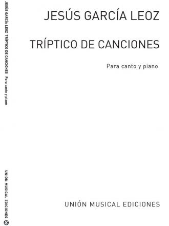 Garcia Leoz: Triptico De Canciones Vocal and Piano Buch