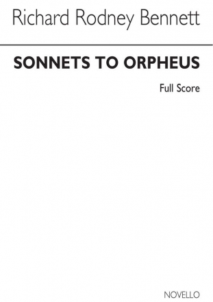 Richard Rodney Bennett, Sonnets To Orpheus Orchestra Cello Studienpartitur