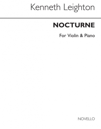 Kenneth Leighton, Nocturne for Violin and Piano Violine und Klavier Buch