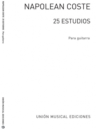 Napolon Coste, 25 Estudios Para Guitarra Gitarre Buch