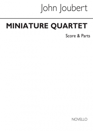 John Joubert, Miniature String Quartet Op10 Streichquartett Partitur + Stimmen