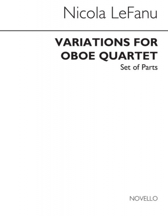 Variations For Oboe Quartet for violin, viola, violoncello and oboe set of parts