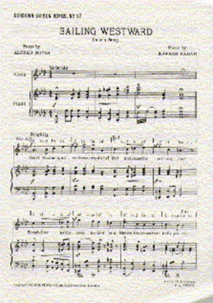 Edward Elgar: Sailing Westward (Unison) Unison Voice, Piano Accompaniment Single Sheet