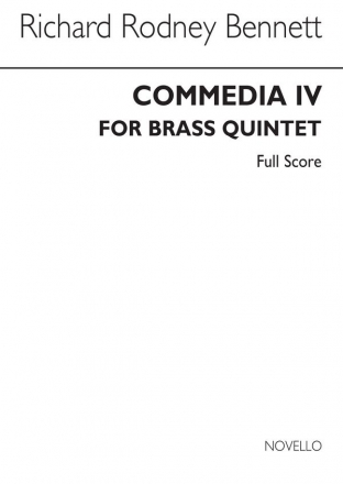 Richard Rodney Bennett, Commedia IV Brass Instruments Partitur