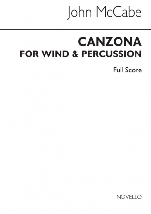 John McCabe, Canzona For Wind & Percussion Wind Instruments Percussion Partitur