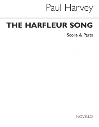 Peter Harvey, Harfleur Song for Sax Quartet Saxophone Partitur + Stimmen