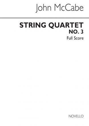 John McCabe, String Quartet No.3 Streichquartett Studienpartitur