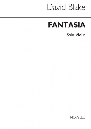 David Blake, Fantasia For Violin Violin Buch