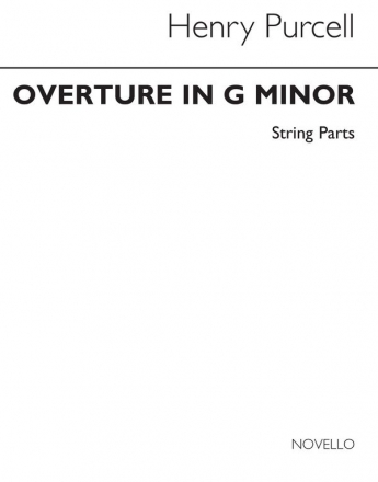 Henry Purcell, Overture In G Minor (String Parts) Streichorchester Buch