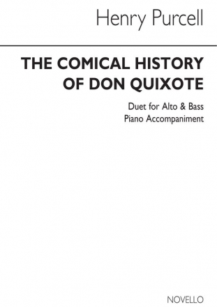 Henry Purcell, The Comical History Of Don Quixote Alto Bass Voice Piano Accompaniment Continuo Buch