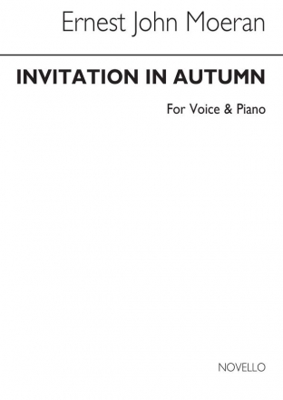 E.J. Moeran, Invitation In Autumn In G High Voice and Piano Buch