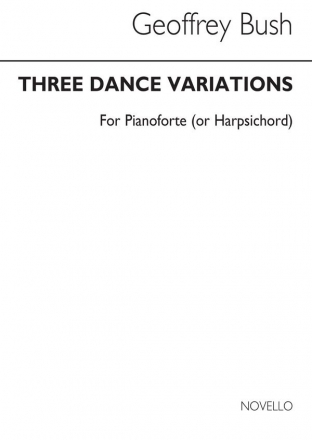 Geoffrey Bush, Three Dance Variations for Piano Solo Klavier Buch