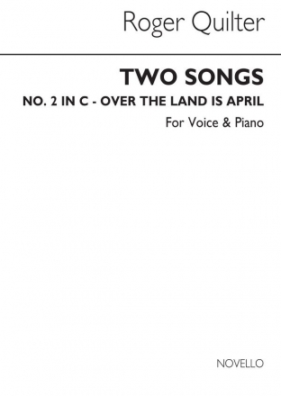 Roger Quilter, Two Song No.2 In C Vocal and Piano Buch