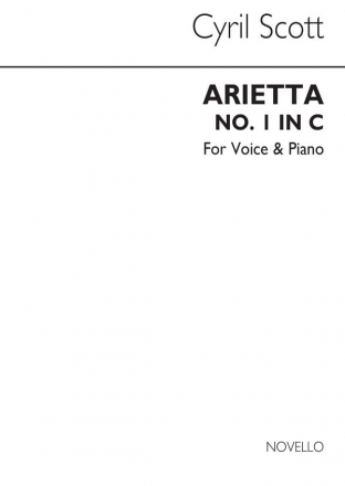 Cyril Scott, Arietta for Voice and Piano Vocal and Piano Buch