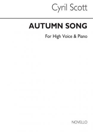 Cyril Scott, Autumn Song-high Voice/Piano (Key-d) High Voice and Piano Buch