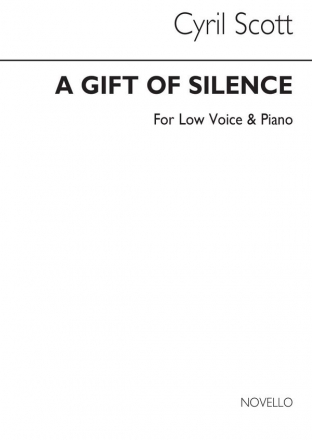 Cyril Scott, A Gift Of Silence Op43 No.1 (Key-f) Low Voice and Piano Buch