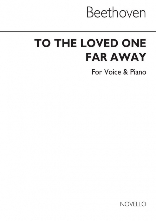 Ludwig van Beethoven, Beethoven To The Loved One Far Away (E/G) Vocal and Piano Buch