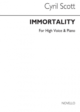 Cyril Scott, Immortality-high Voice/Piano (Key-g) High Voice and Piano Buch