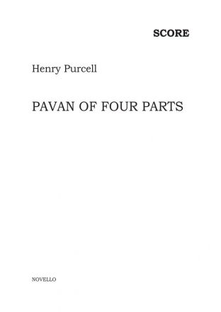 Henry Purcell, Pavan Of Four Voices 3 Violins, Bass Violin and BC Partitur + Stimmen