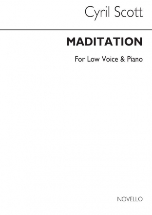 Cyril Scott, Meditation-low Voice/Piano (Key-b Flat) Low Voice and Piano Buch