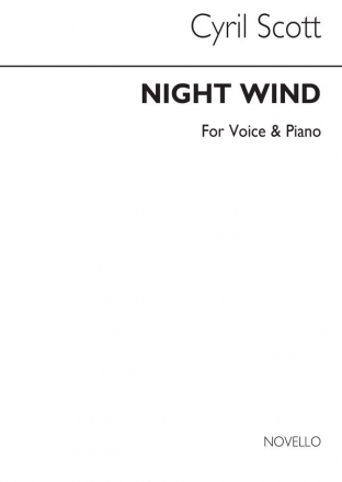 Cyril Scott, Night Wind Voice/Piano Vocal and Piano Buch