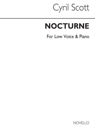 Cyril Scott, Nocturne-low Voice/Piano (Key-a Flat) Low Voice and Piano Buch