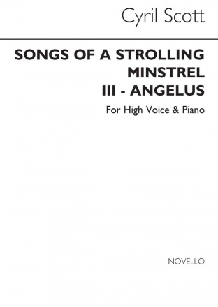 Cyril Scott, Angelus (From Songs Of A Strolling Minstrel) High Voice and Piano Buch