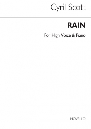 Cyril Scott, Rain-high Voice/Piano High Voice and Piano Buch