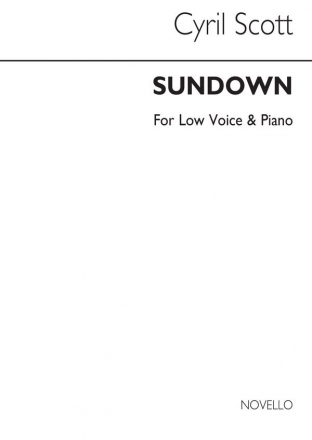 Cyril Scott, Sundown-low Voice/Piano (Key-d) Low Voice and Piano Buch