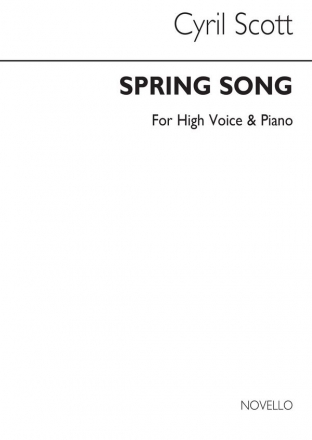 Cyril Scott, Spring Song-high Voice/Piano High Voice and Piano Buch