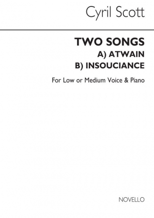 Cyril Scott, Two Songs Op56-low Or Medium Voice/Piano Low Voice and Piano Buch