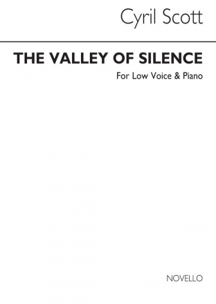 Cyril Scott, The Valley Of Silence Op72 No.4 (Key-c) Low Voice and Piano Buch