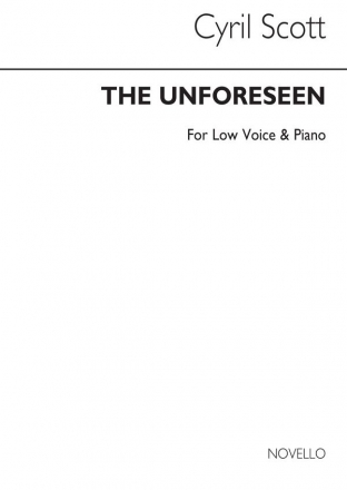 Cyril Scott, The Unforeseen Op74 No.3 (Key-b Flat) Low Voice and Piano Buch